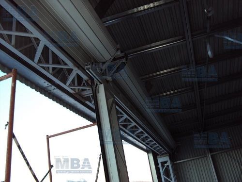 откатная ферма для больших производственных и широких ворот